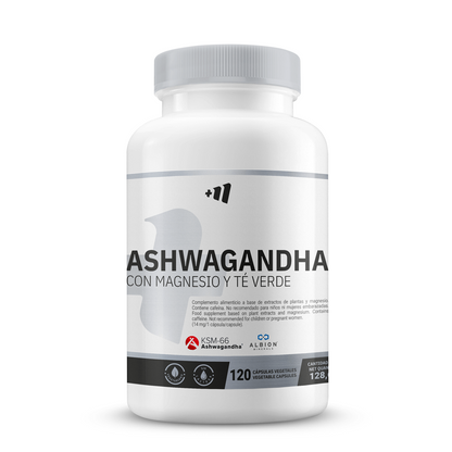 Ashwagandha Ksm-66® Con Magnesio Albion® Y Te Verde - 120 Cápsulas Vegetales - Magnesio - Masmusculo_0
