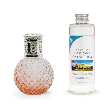 Lámpara Catalítica Orange Diamonds + Aroma Provence Breeze 200ml - Elimina Malos Olores, Impurezas Y Perfuma_0