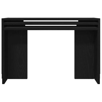 Mesas Apilables 3 Piezas Madera Contrachapada Negro_2
