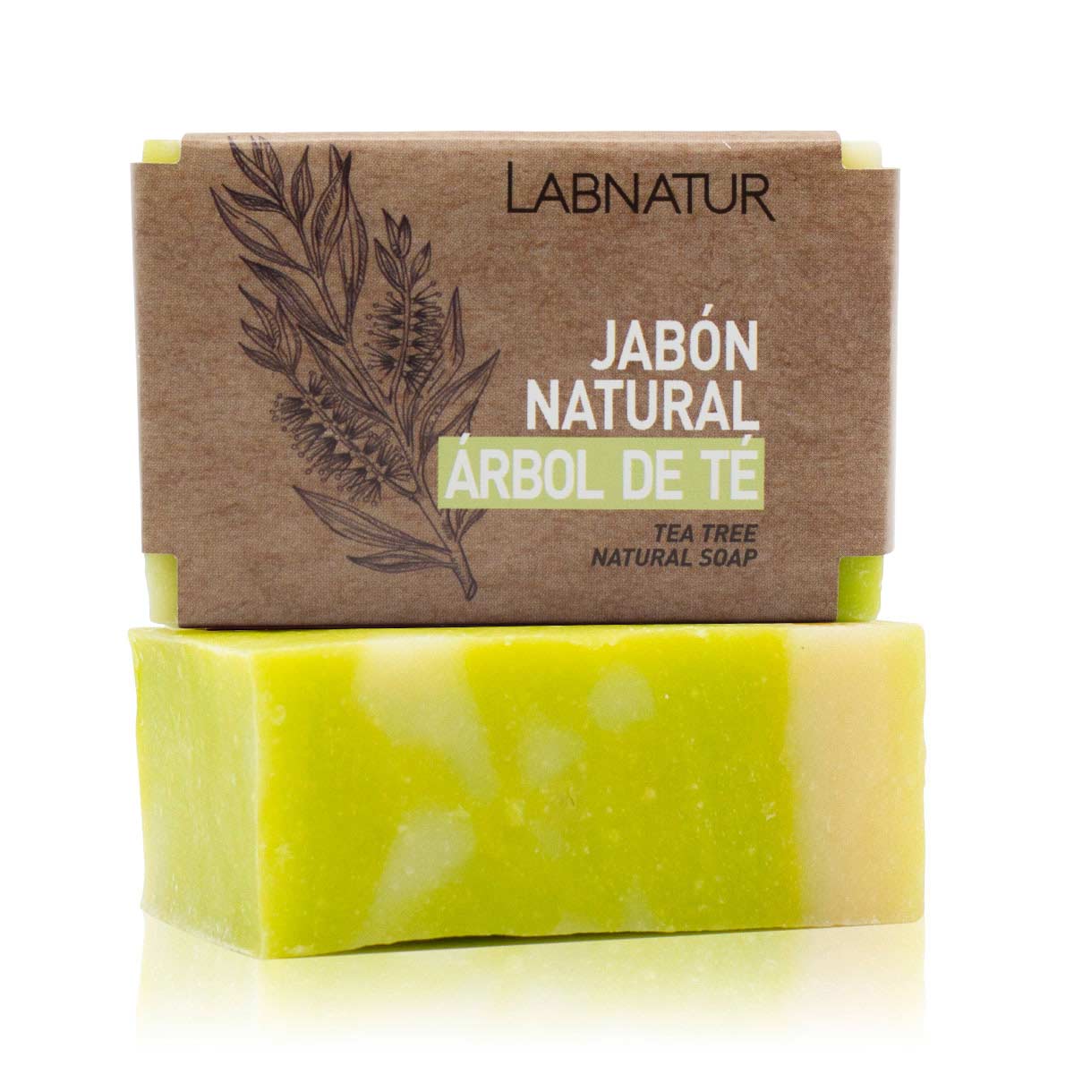 Jabón Natural Árbol de Té Labnatur 100 g | Purifica y Regula el Sebo | Piel Grasa | Vegano_0