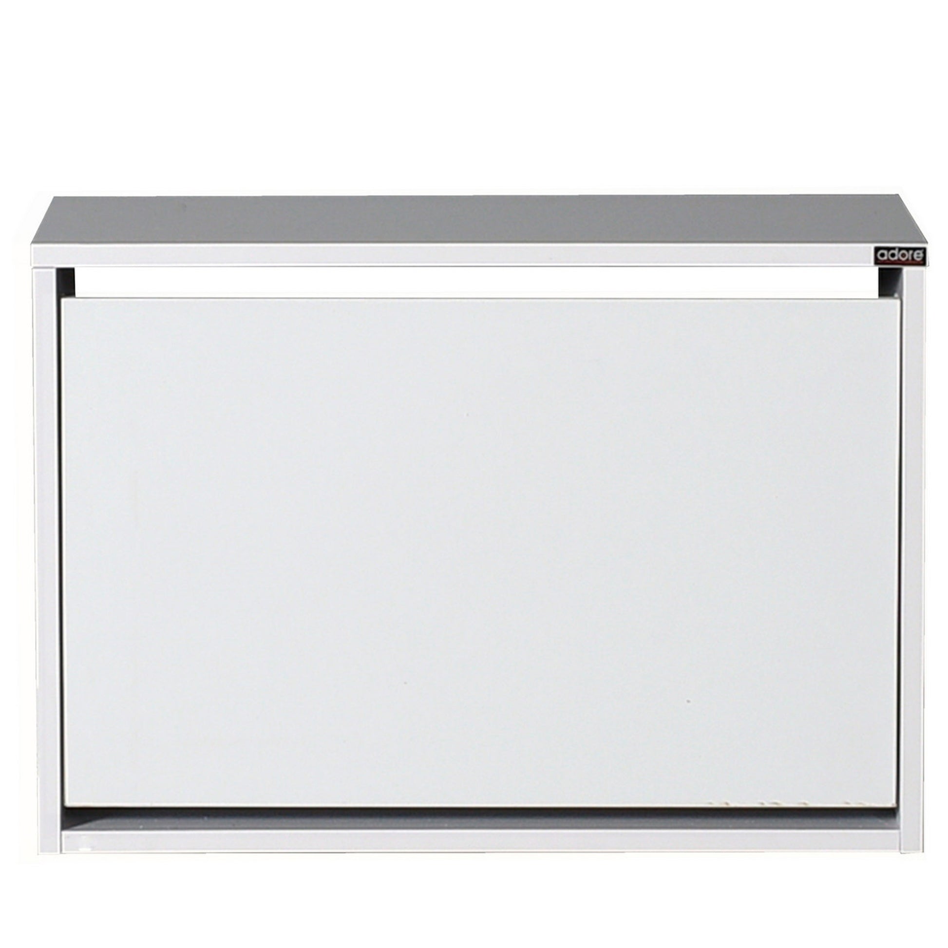 Zapatero,100% Tablero De Aglomerado Rechapado En Melamina, Color Blanco