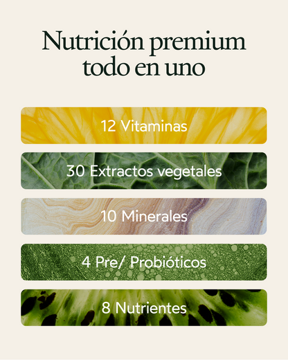 Kuphuka Greens - suplemento alimenticio todo-en-uno, 30 dosis - sabor Manzana_2