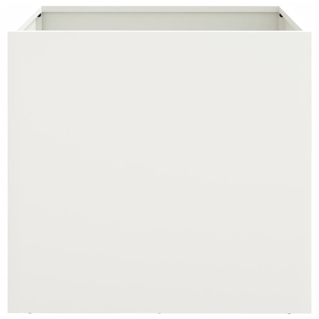 Jardinera Acero Blanco 42x40x39 Cm_3
