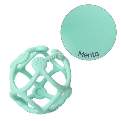 Mordedor De Silicona Pelota Ergonomica Mint