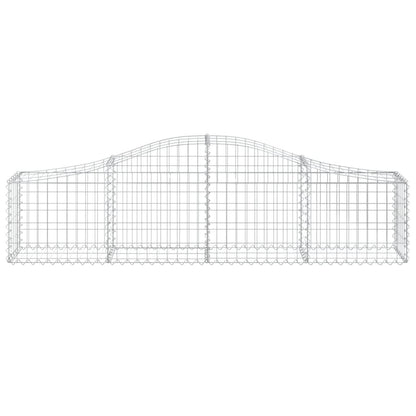 Cestas De Gaviones 6 Uds Forma De Arco Hierro 200x30x40/60 Cm_3