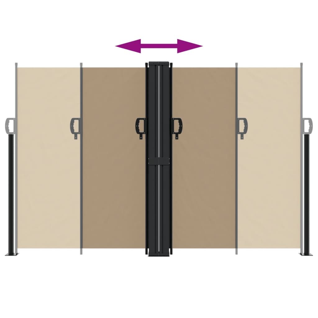 Vidaxl Toldo Lateral Retráctil Gris Taupe 160x1200 Cm_4