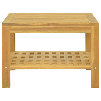 Mesa De Centro Madera Maciza De Teca 60x60x40 Cm_0