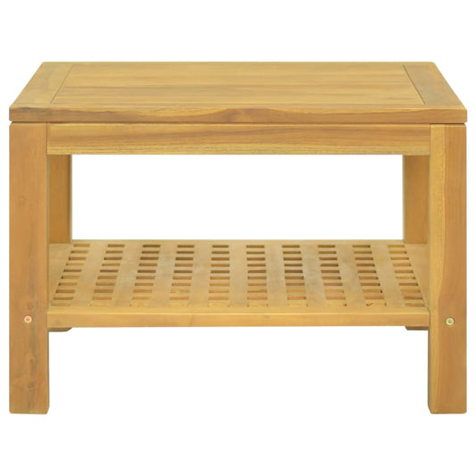 Mesa De Centro Madera Maciza De Teca 60x60x40 Cm_0