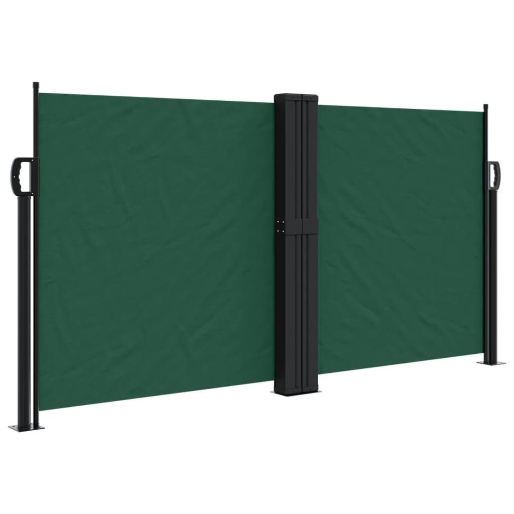 Vidaxl Toldo Lateral Retráctil Verde Oscuro 120x1200 Cm_0