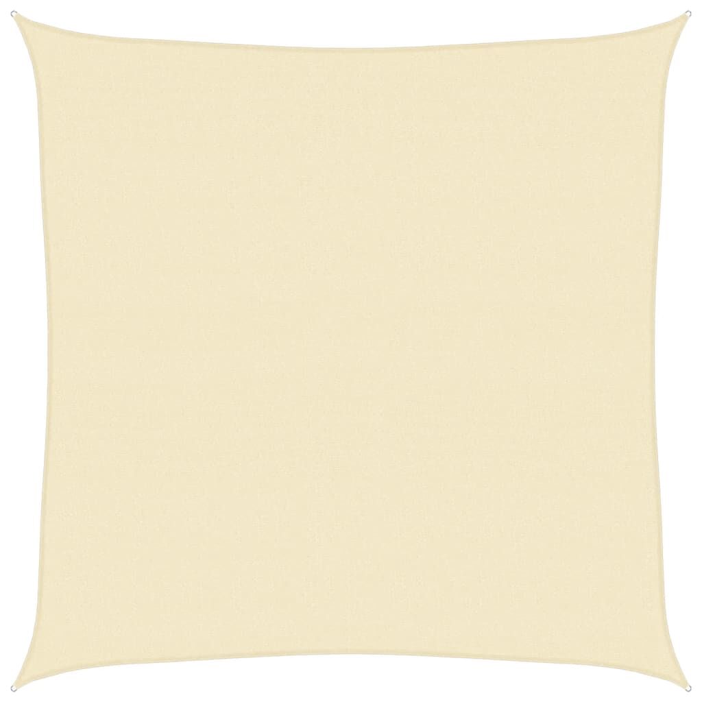 Vidaxl Toldo De Vela Crema Hdpe 160 G/m² 4x4 M_0