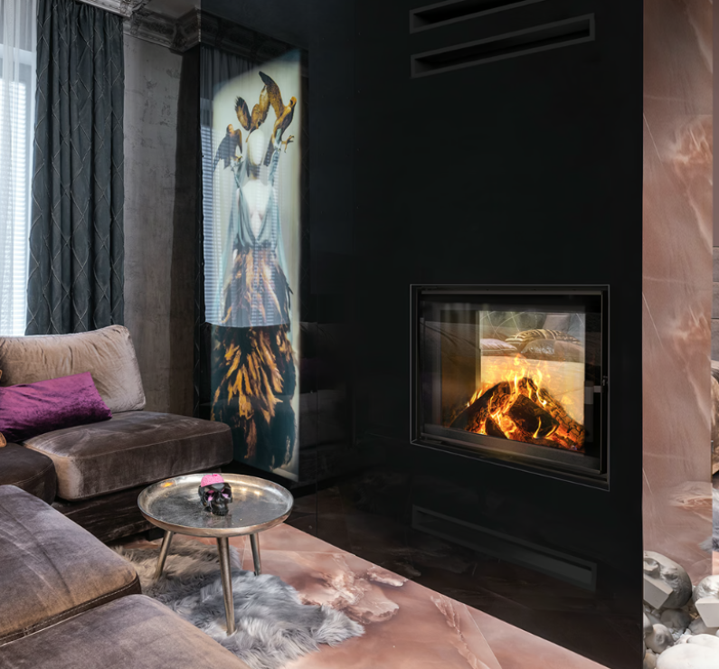 Bricosol Chimenea De Leña De Acero Kratki Lucy Túnel 12 Kw Ø 200_1