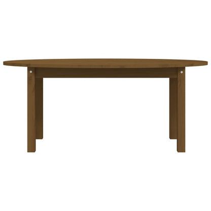 Mesa De Centro Madera Maciza De Pino Marrón Miel 110x55x45 Cm_3