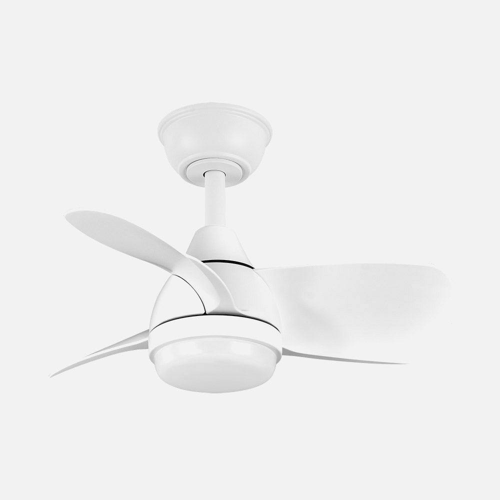 Ventilador Dc 24w Pirdo Blanco 3 Aspas 60d 2400lm 6 Vel. 3000-4500-6000k C/remoto, Memoria Y Temporizador_1