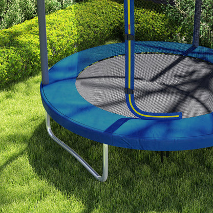 Sportnow Cama Elástica Infantil Ø183 Cm Con Red De Seguridad Y Funda Azul_4