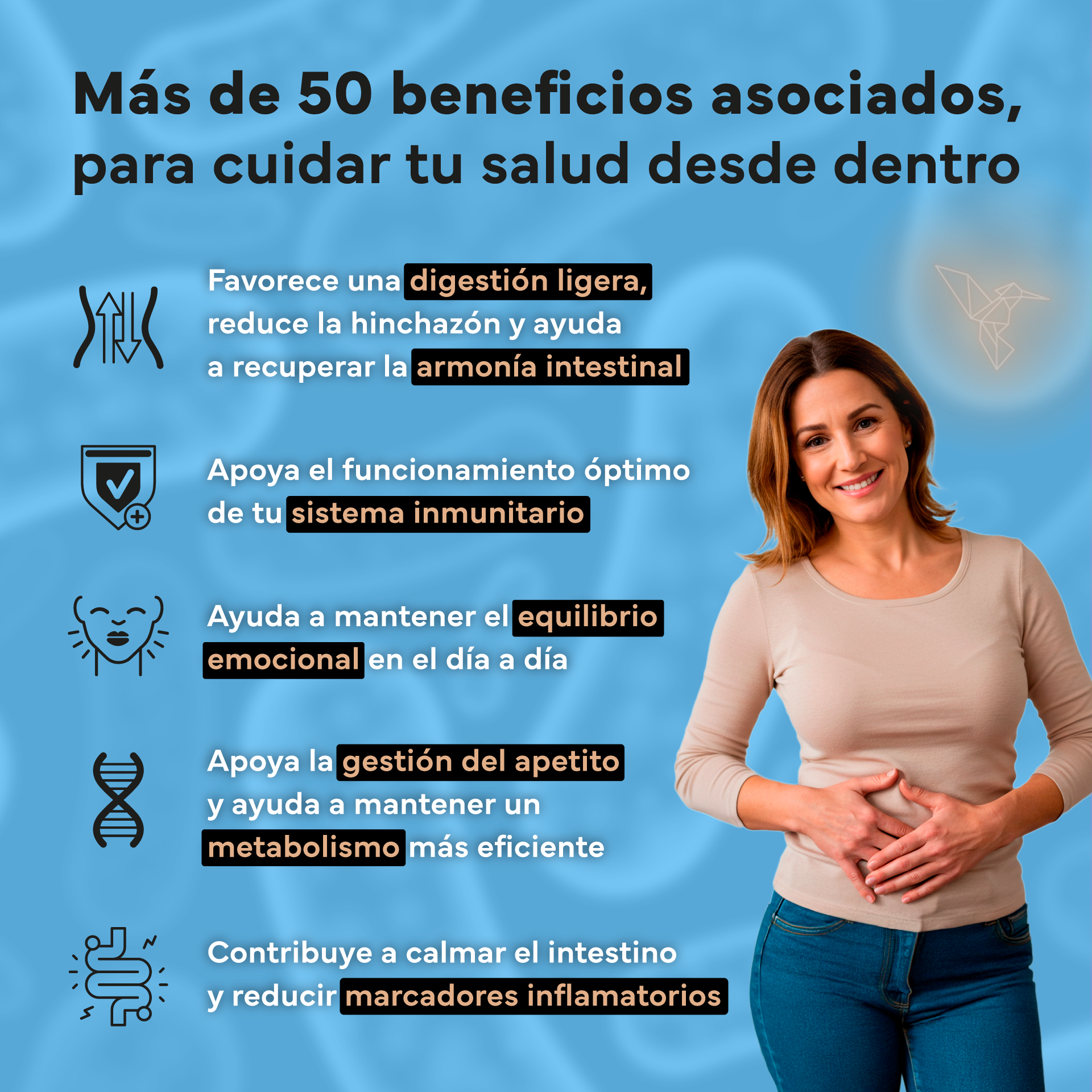 Pack 2x Probiótico Full Spectrum Complex Con Prebióticos De Sevens Nutrition. Salud Digestiva Y Sistema Inmune_2
