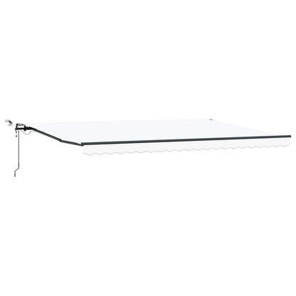 Toldo Retráctil Blanco 500 X 350 Cm Poliéster_0