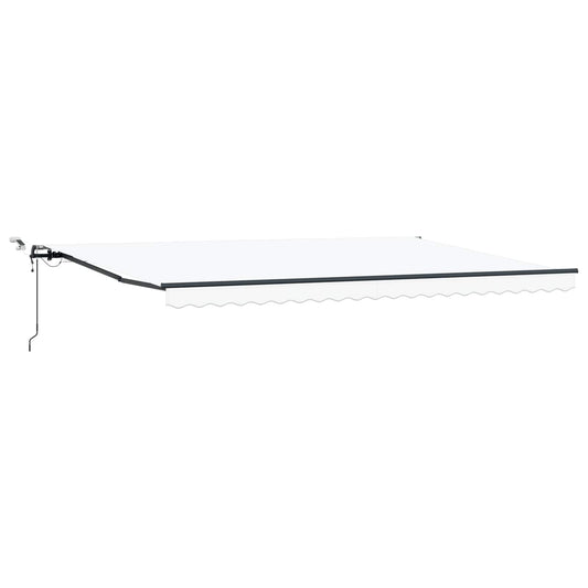Toldo Retráctil Blanco 500 X 300 Cm Poliéster_0