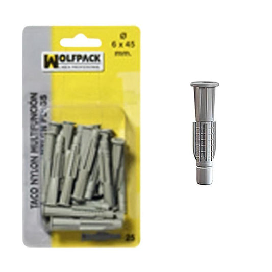 Taco Multiaccion Mu  6x35 Mm. (25 Piezas)_0