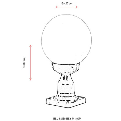 Aplique De Pared, Recto, Pantalla Blanca, Para Exterior, Abs , Negro, 20x20x35, Casquillo E 27 Max 60 W_2