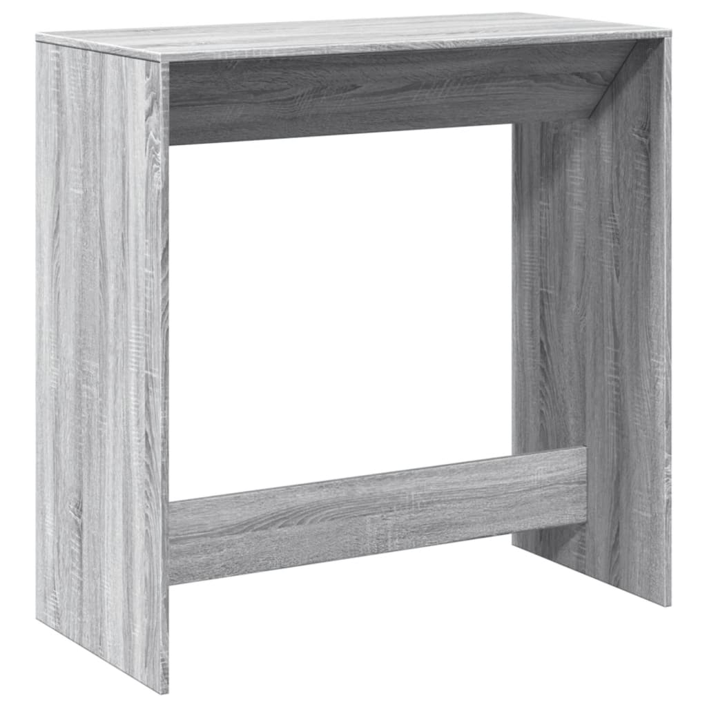Mesa Alta De Bar Madera Ingeniería Gris Sonoma 102x50x103,5 Cm_0
