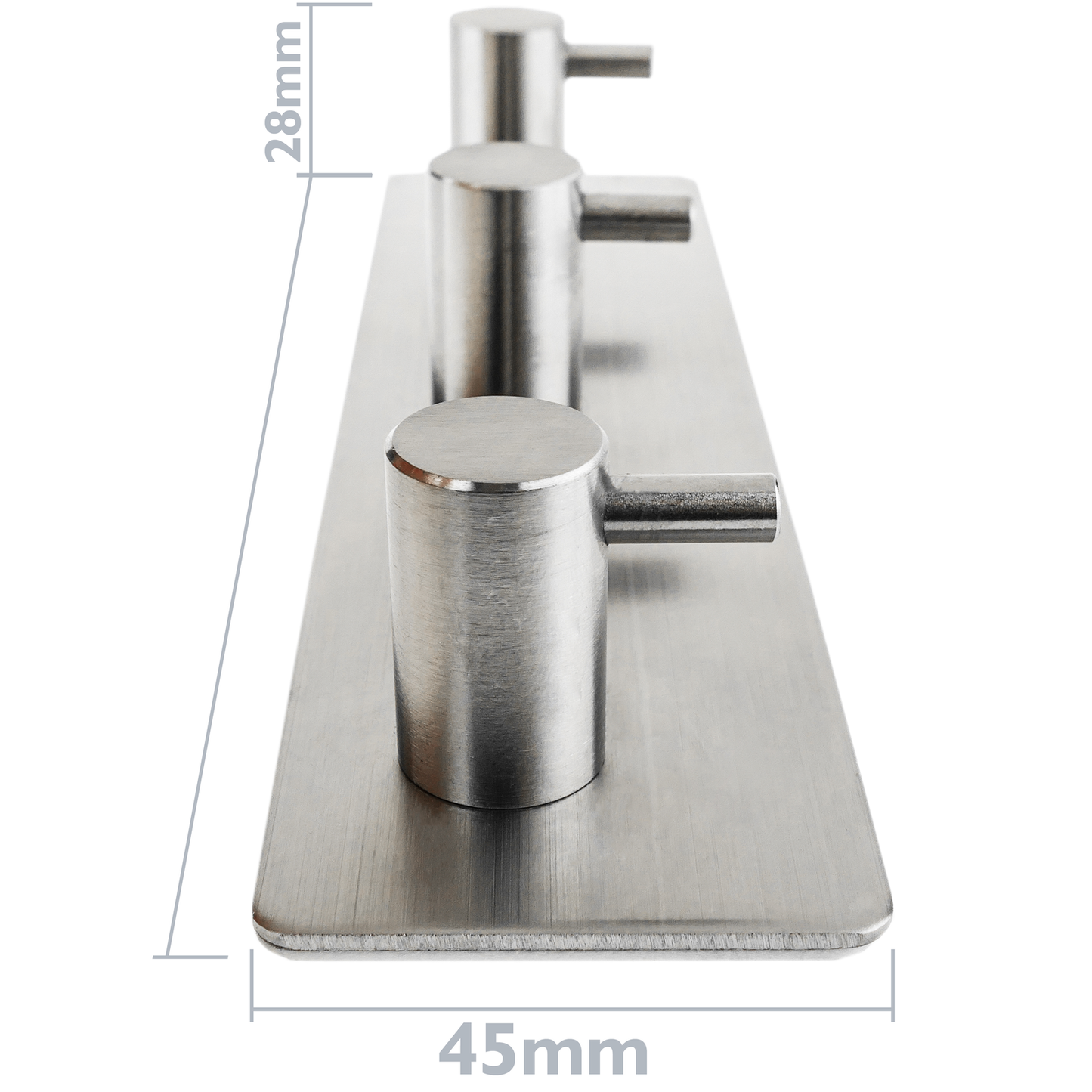 Perchero De Pared De Acero Inoxidable. Colgador De Ropa Y Toallero Con 3 Gancho_2