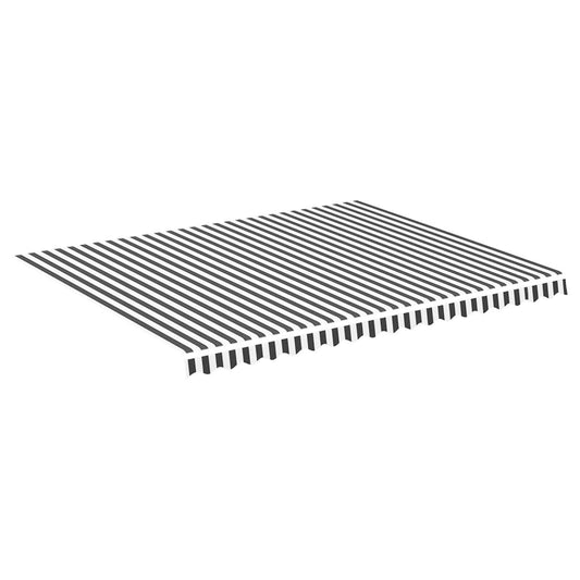 Tela De Repuesto Para Toldo Gris Antracita Y Blanco 4,5x3,5 M_0