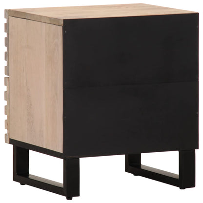 Mesitas De Noche 2 Uds Madera De Mango Blanqueado 40x34x46 Cm_4