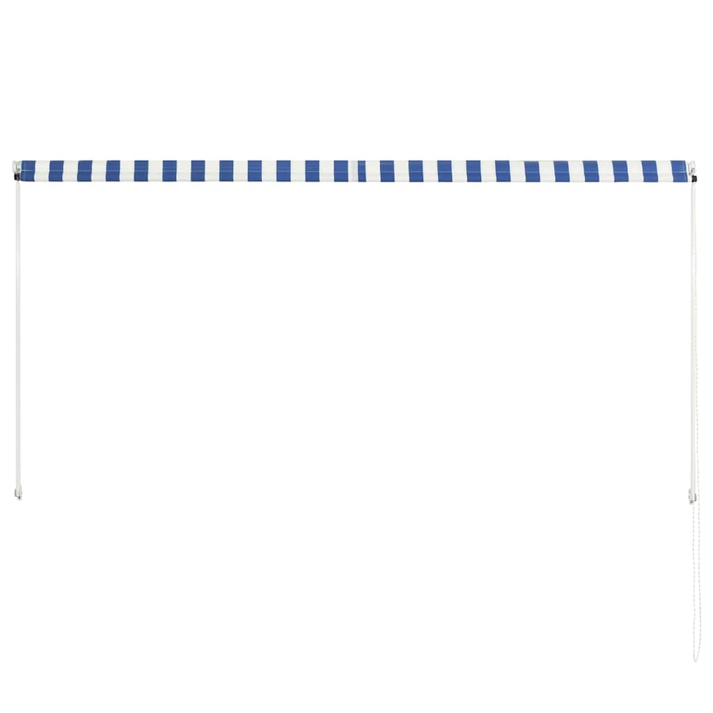 Toldo Retráctil 250x150 Cm Azul Y Blanco_4