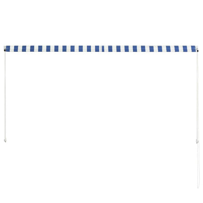 Toldo Retráctil 250x150 Cm Azul Y Blanco_4