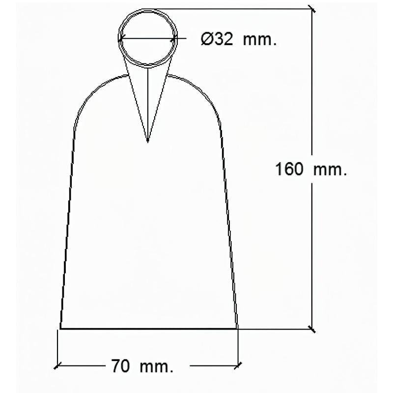 Azada Forjada Sin Mango 343/  310 Gramos_1