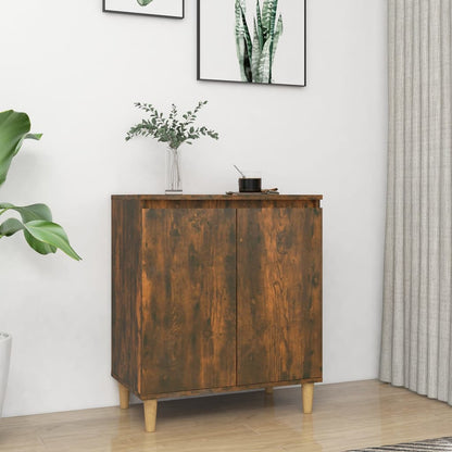 Aparador Madera Contrachapada Color Roble Ahumado 60x35x70 Cm / Vetonek_4