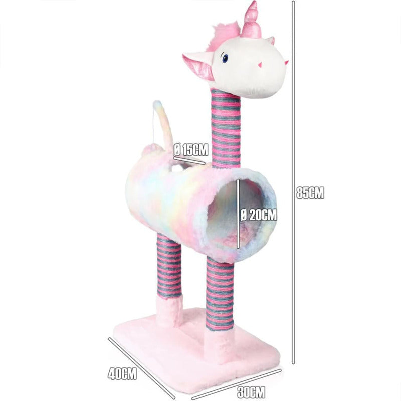 Pets Collection Rascador Para Gatos Unicorn Rosa 40x30x85 Cm_2