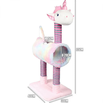 Pets Collection Rascador Para Gatos Unicorn Rosa 40x30x85 Cm_2
