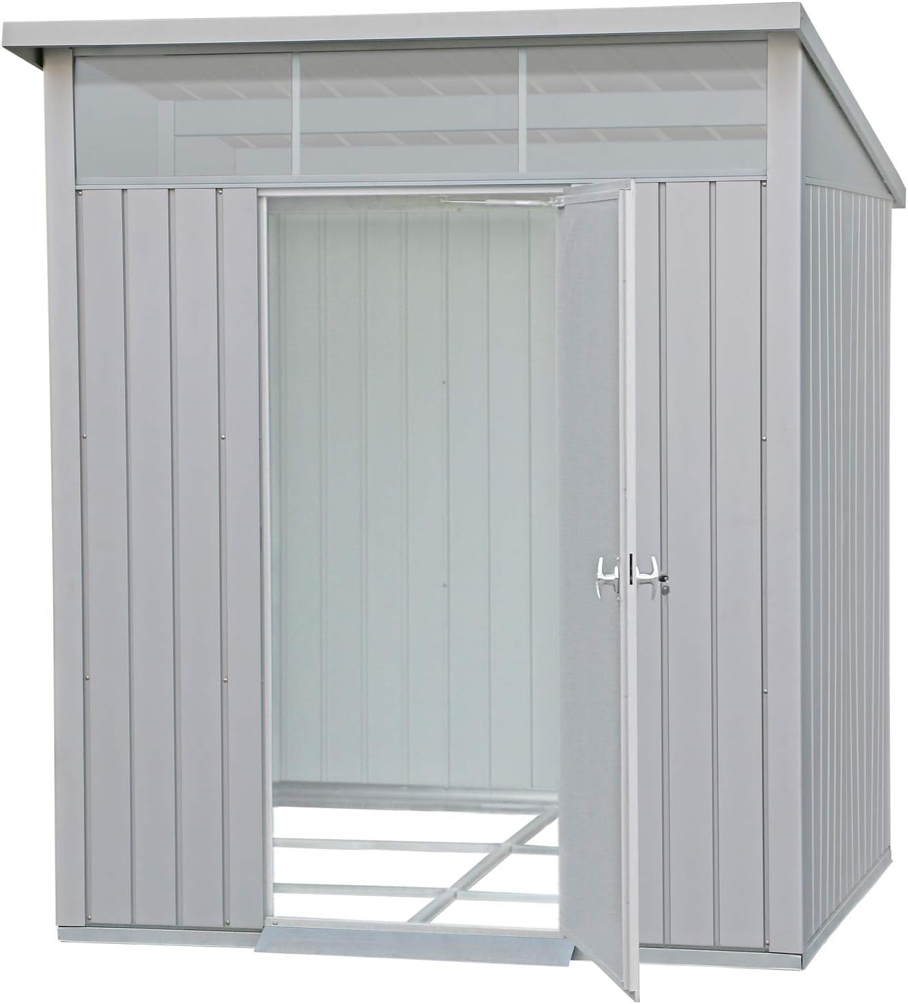 Duramax - Caseta Jardín - Palladium 6x5 - Metal - Color Gris Plata_2