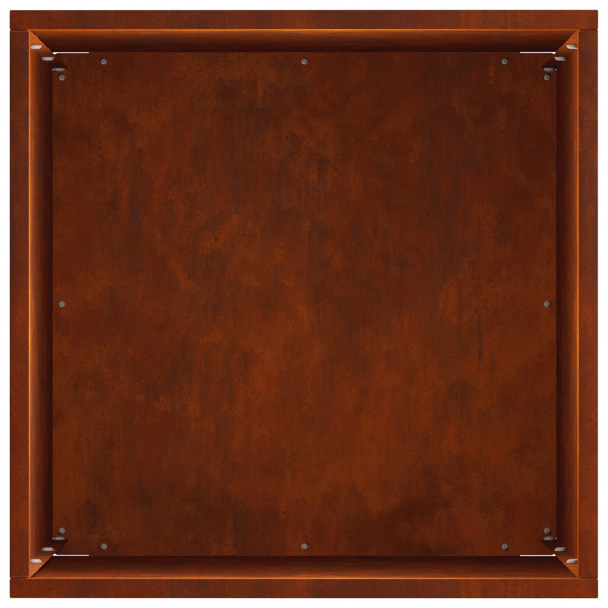 Macetero De Jardín 2 Uds. Oxidado 30 X 30 X 50 Cm Acero Oxidado_5