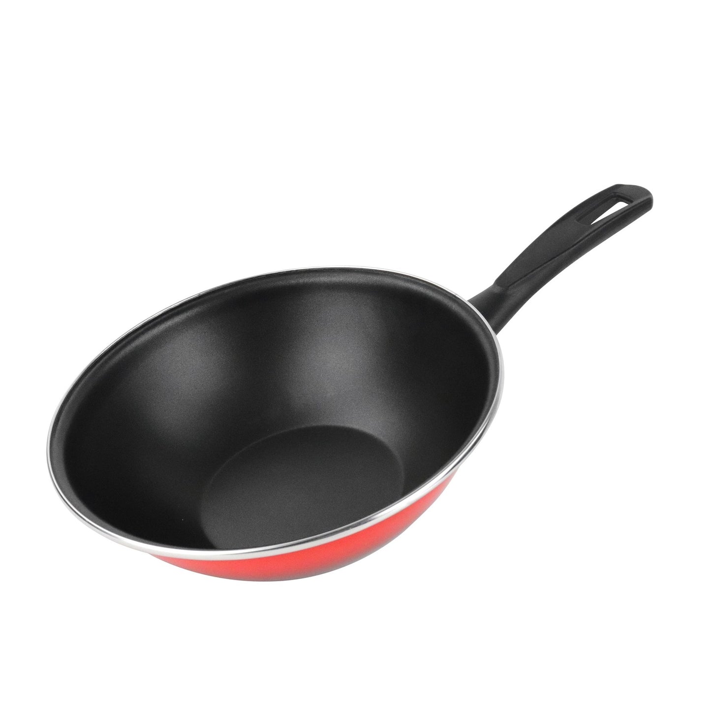 Wok 'sr' Ø28cm Acero Esmaltado Rojo Magefesa_0
