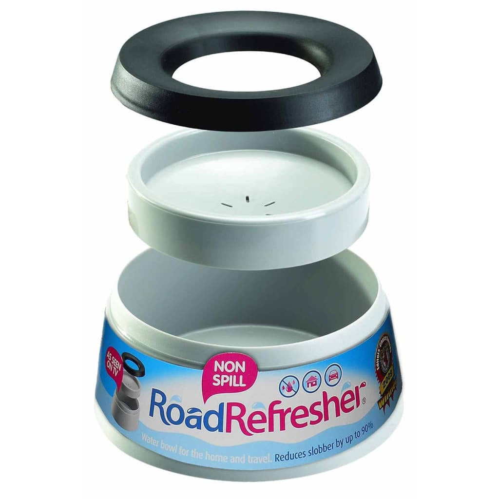 Road Refresher Bebedero De Mascotas Antiderrames Pequeño Gris Sbrr_2