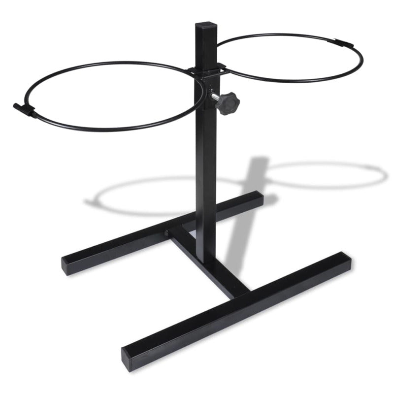 Vidaxl Soporte De Alimentación Ajustable Mascota 2x1,6l Tazón Inoxidable_5