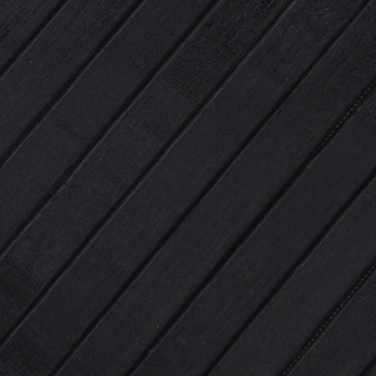 Alfombra Rectangular Bambú Negro 60x1000 Cm / Vetonek_1