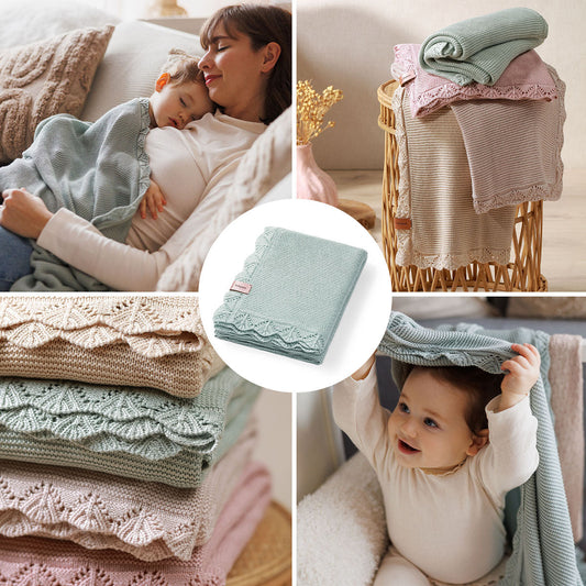 Manta Toquilla Bebé 100% Bamboo Babyono | Confort Térmico Natural Todo El Año_0