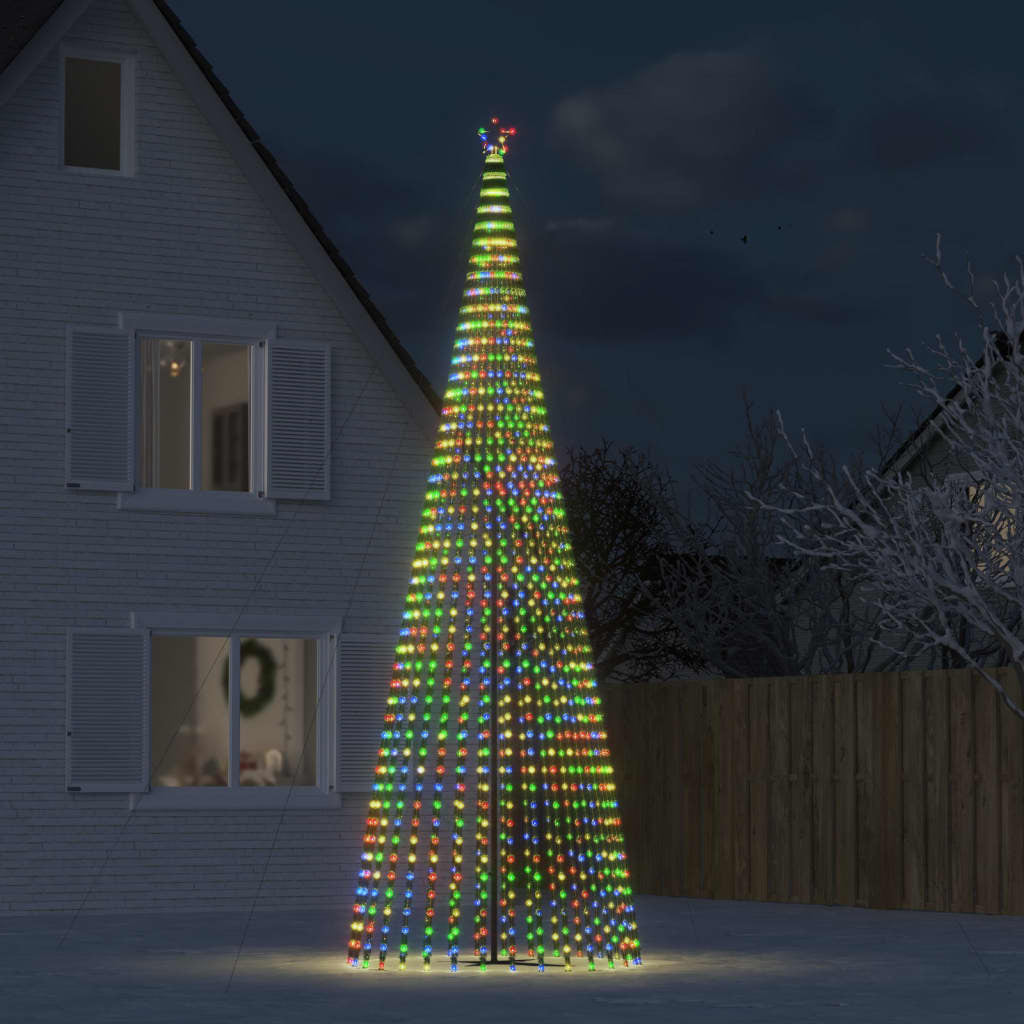 Vidaxl Árbol De Navidad Led 1544 Leds De Colores 500 Cm_1