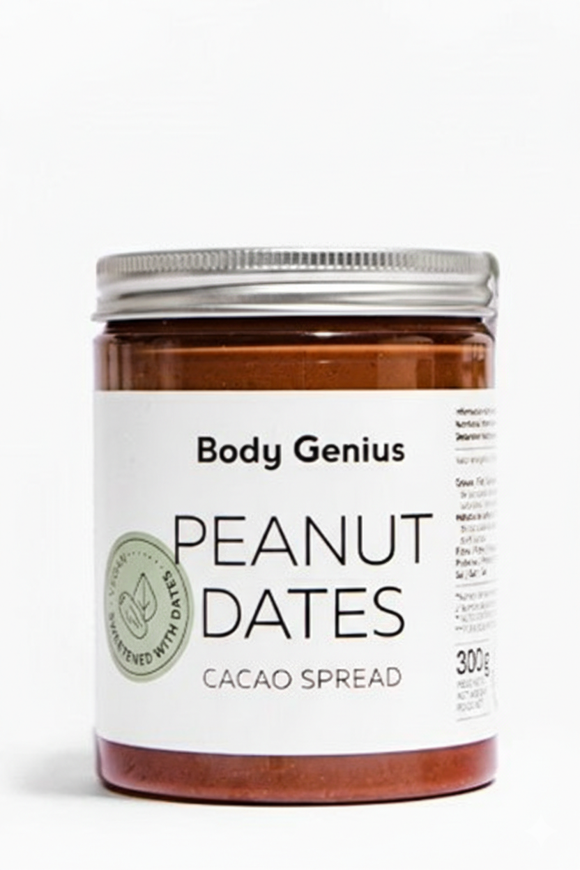 Crema De Cacahuete, Cacao Y Dátil - 300g - Sin Azúcares_0