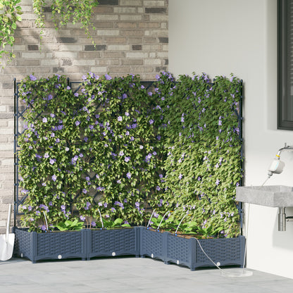 Vidaxl Jardineras Gris 120 X 120 X 126 Cm Acero_2