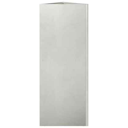 Jardinera Trianngular De Acero Inoxidable 30x26x75 Cm_4