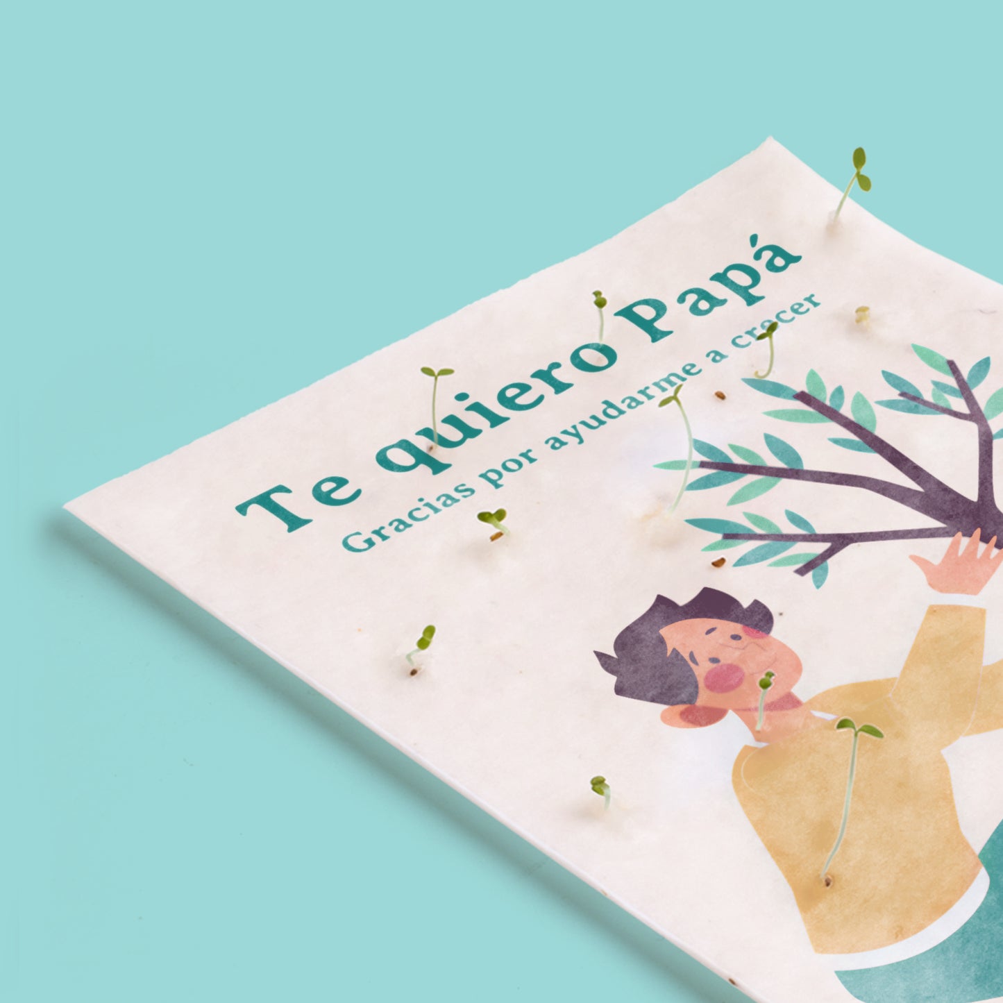 Postal Plantable Te Quiero Papá Con Semillas De Manzanilla – Detalle Original Que Florece Con Amor | Resetea_2