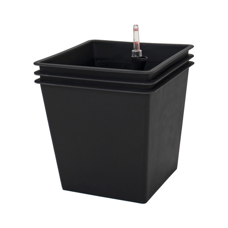 Pack De 3 Macetas Con Autorriego De Polipropileno 36 L 34x34x31 Cm Hortalia_0