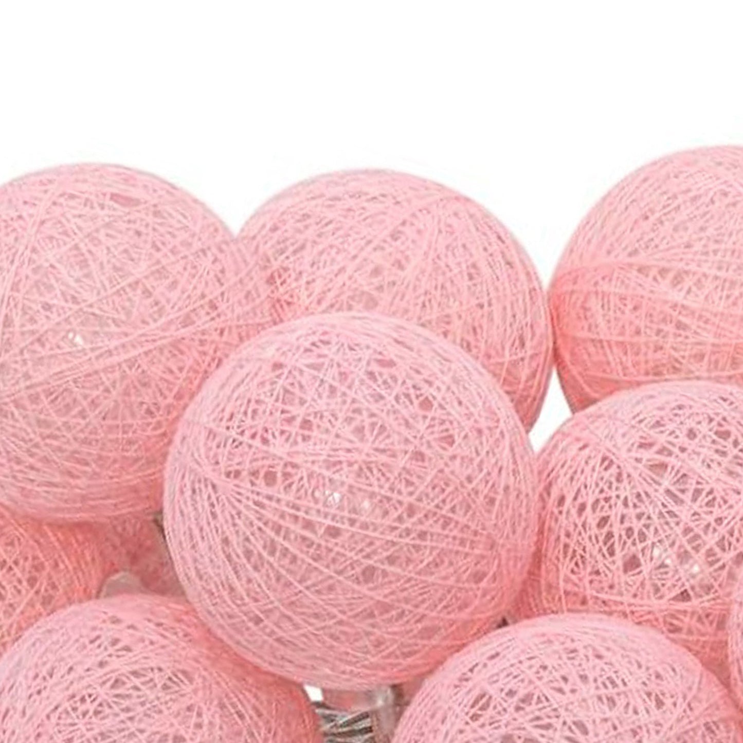 Wellhome Guirnalda Led Rosada 16 Bolas D.3,5cm