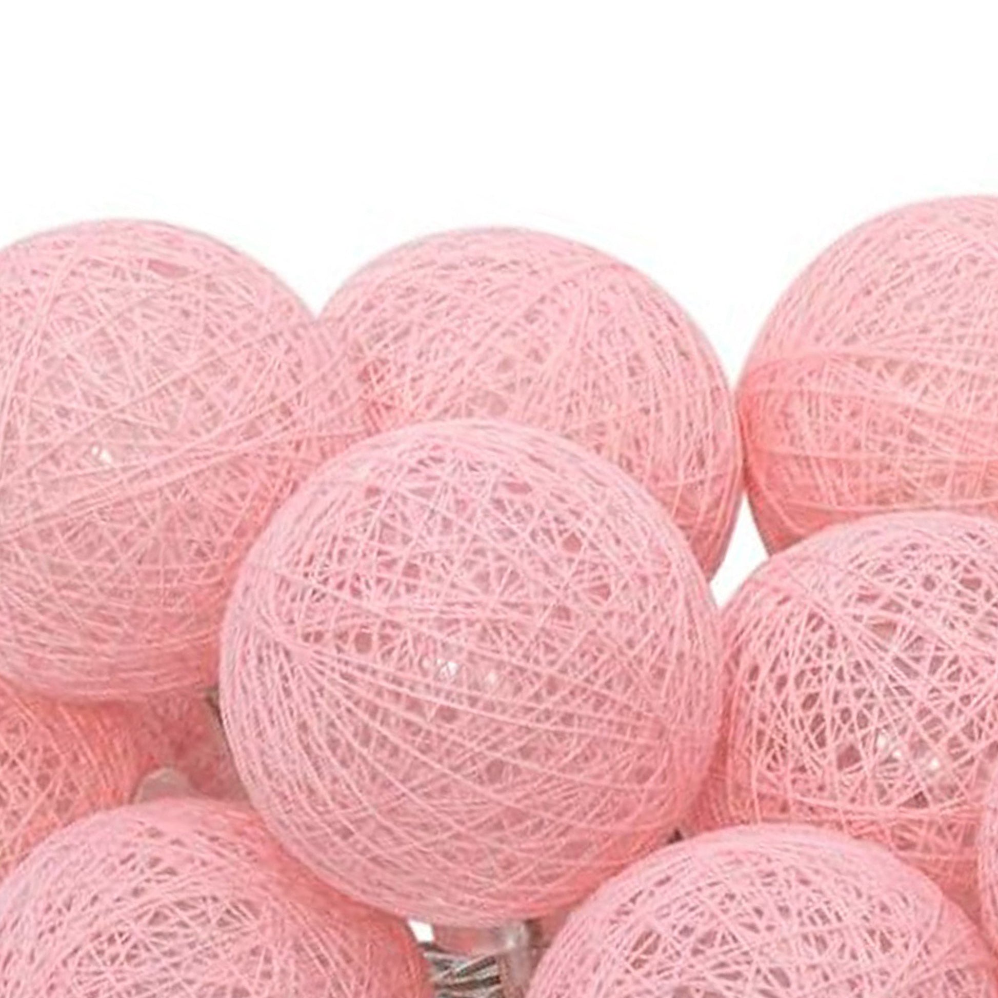 Wellhome Guirnalda Led Rosada 16 Bolas D.3,5cm