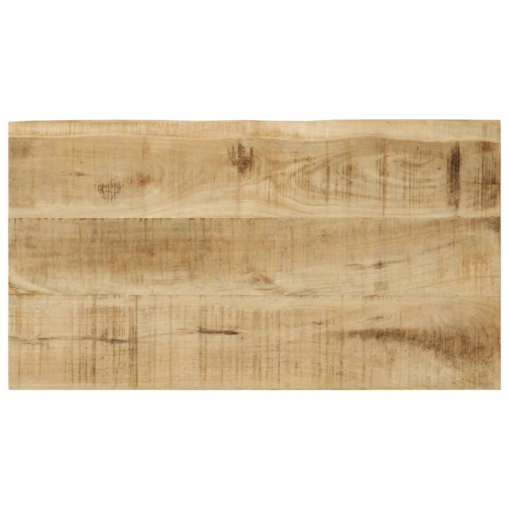 Set De 3 Mesas Apilables Con Borde Natural Madera Maciza Mango_4