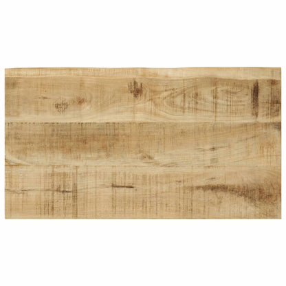 Set De 3 Mesas Apilables Con Borde Natural Madera Maciza Mango_4